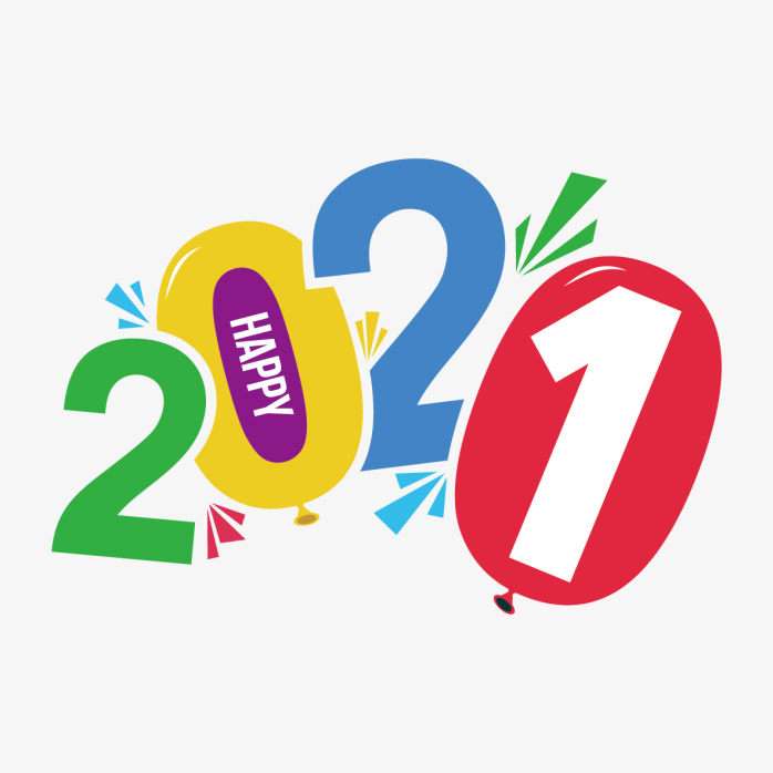创意2021年元旦艺艺术字
