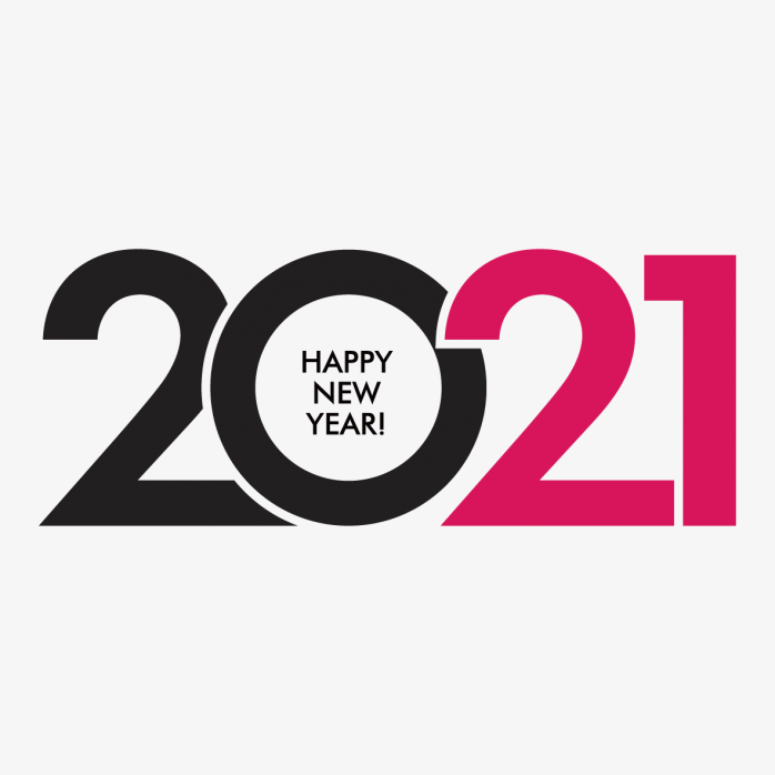 创意2021年元旦艺术字