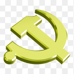 金色质感立体立体中国共产党党徽标志