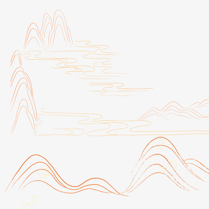 手绘中国风山水画
