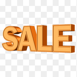 SALE立体字