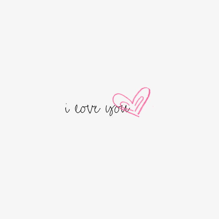 手写I LOVE YOU