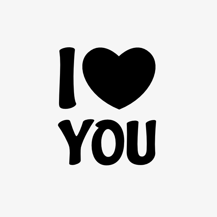 矢量I LOVE YOU