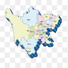 立体四川地图