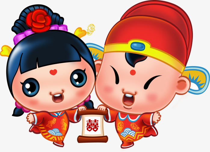 童子金童玉女凤冠霞帔婚庆4