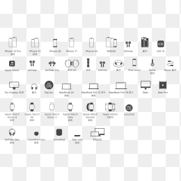 苹果产品图标大全合集