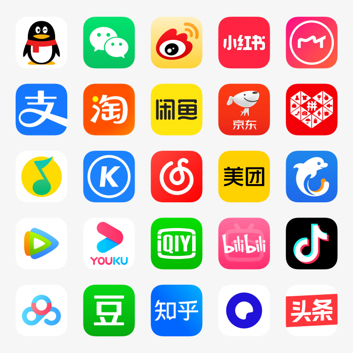 各大手机应用APP图标合集