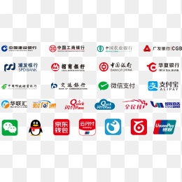 银行手机支付logo合集