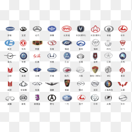 一组国产汽车品牌logo合集