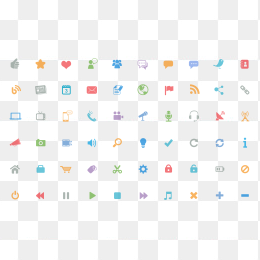 一组彩色ico小图标合集