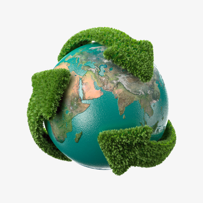 可持续绿色环保立体地球