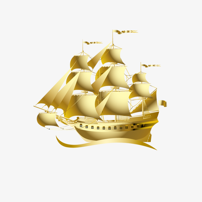 金色帆船
