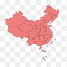 中国地图透明PNG