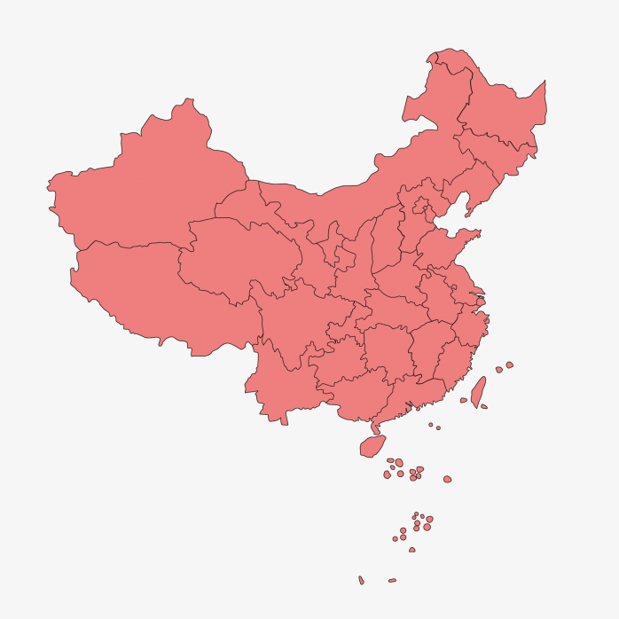 中国地图透明PNG