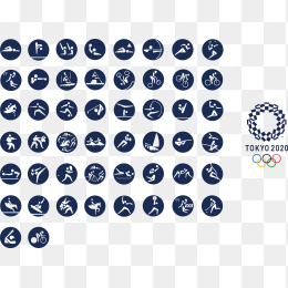 东京奥动会运动项目图标合集