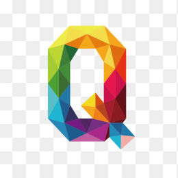 彩色字母Q