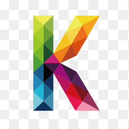 彩色字母K