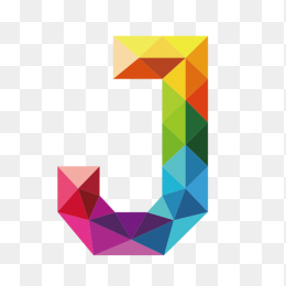 彩色字母j