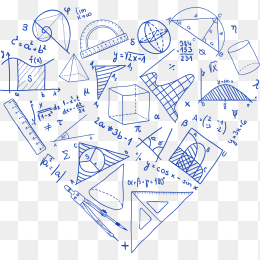 数学爱心底纹