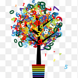 卡通创意数字盆景