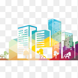 城市建筑剪影