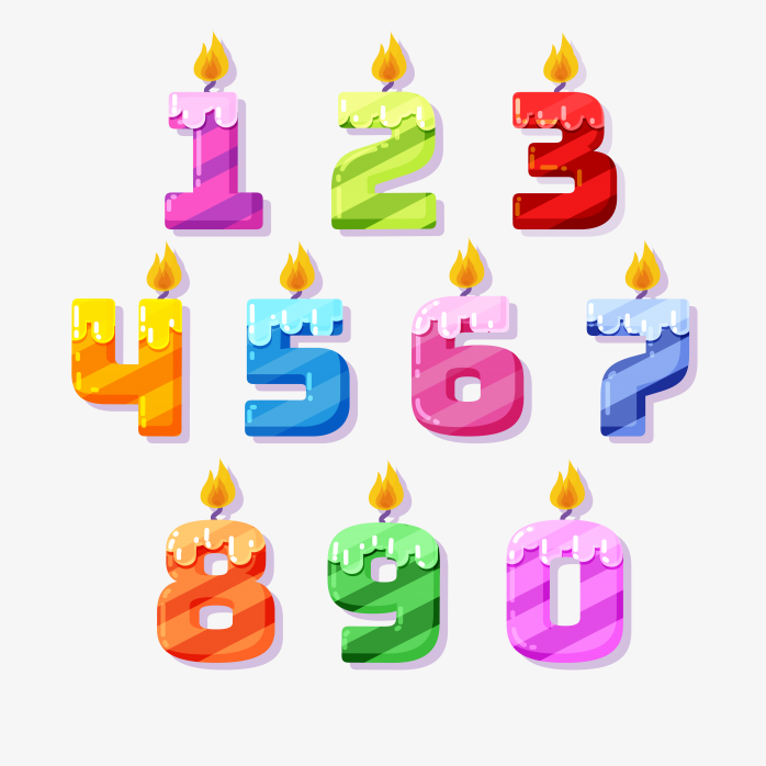 生日蜡烛数字