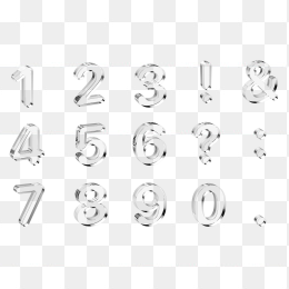 透明玻璃数字合集
