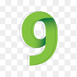 立体数字9