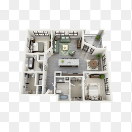 室内设计户型图3D建模