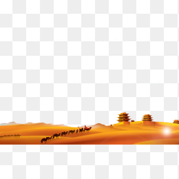 沙漠骆驼风景