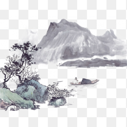 中国风山水画