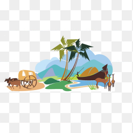 手绘风景