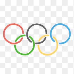 手绘卡通奥运会标志