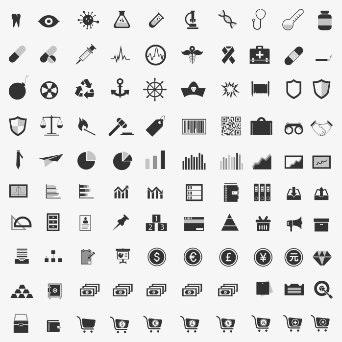 一组矢量icon图标