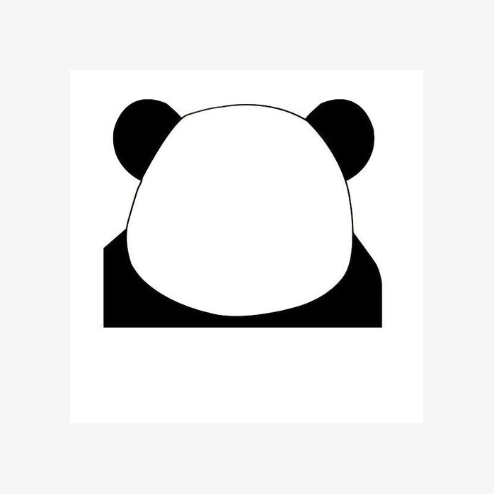 空白熊猫头表情包