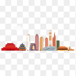 北京城市建筑剪影