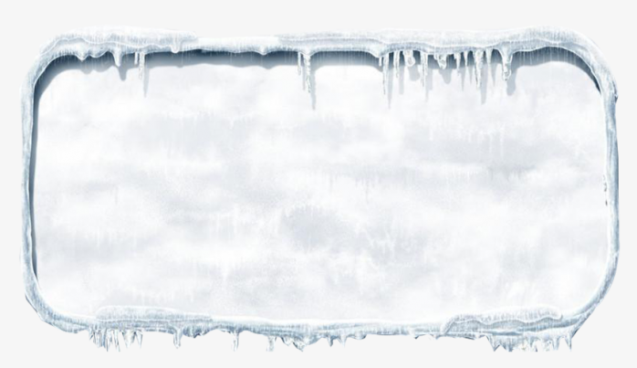冬天雪边框