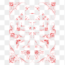 对角花纹