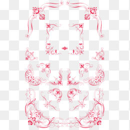 对角花纹