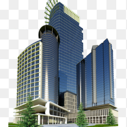 3D渲染摩天大楼建筑