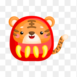 手绘虎年元素