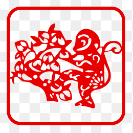 剪纸 猴