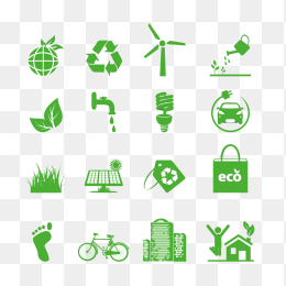 新能源绿色图标