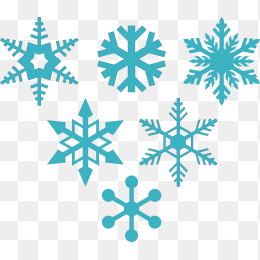 矢量雪花图案