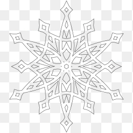 矢量雪花图案