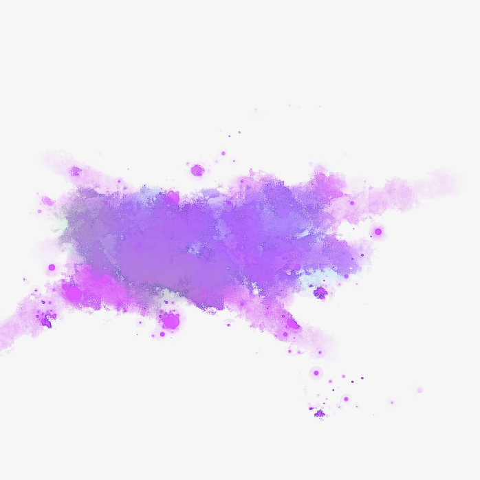 紫色喷溅不规则图形油漆设计素材