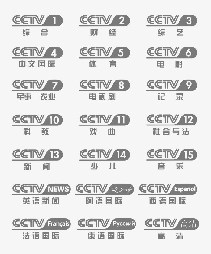 矢量CCTV中央电视台logo