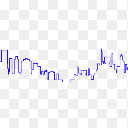 城市线稿免抠素材