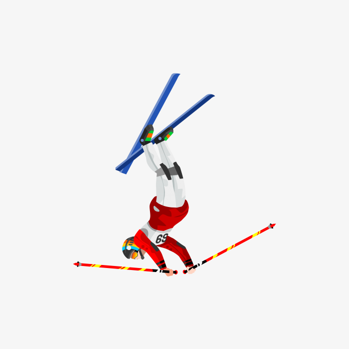 冬奥滑雪运动员