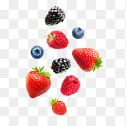 水果 漂浮 装饰 草莓 蓝莓 桑葚